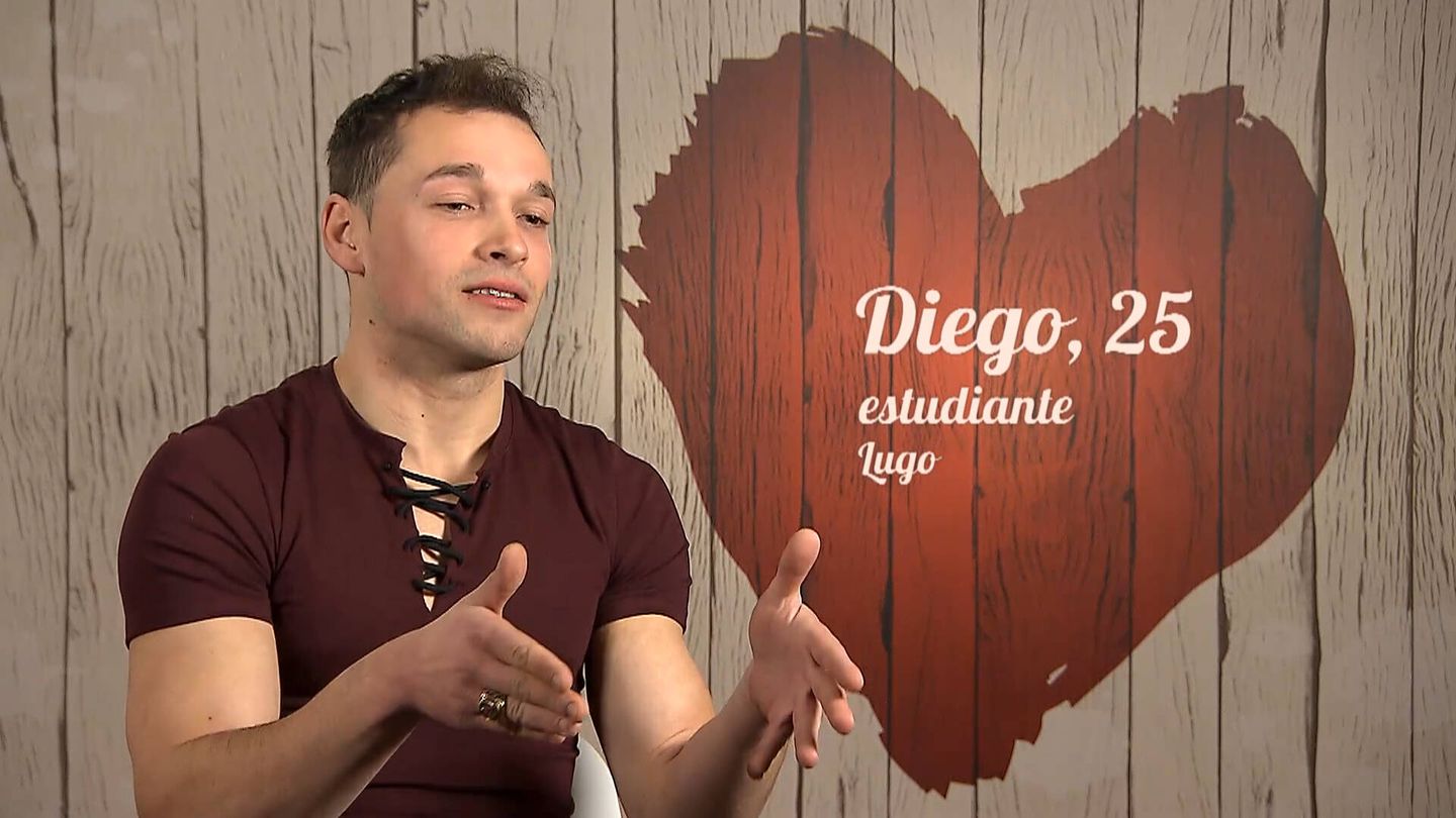 Diego, en 'First Dates'. (Mediaset)
