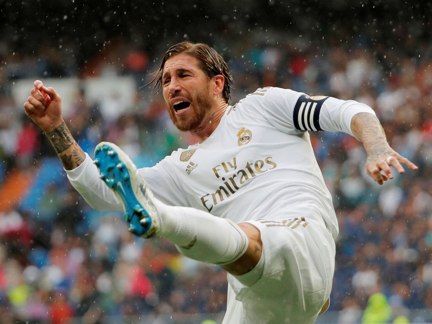 Sergio Ramos, durante el partido del Real Madrid ante el Levante. (Reuters)