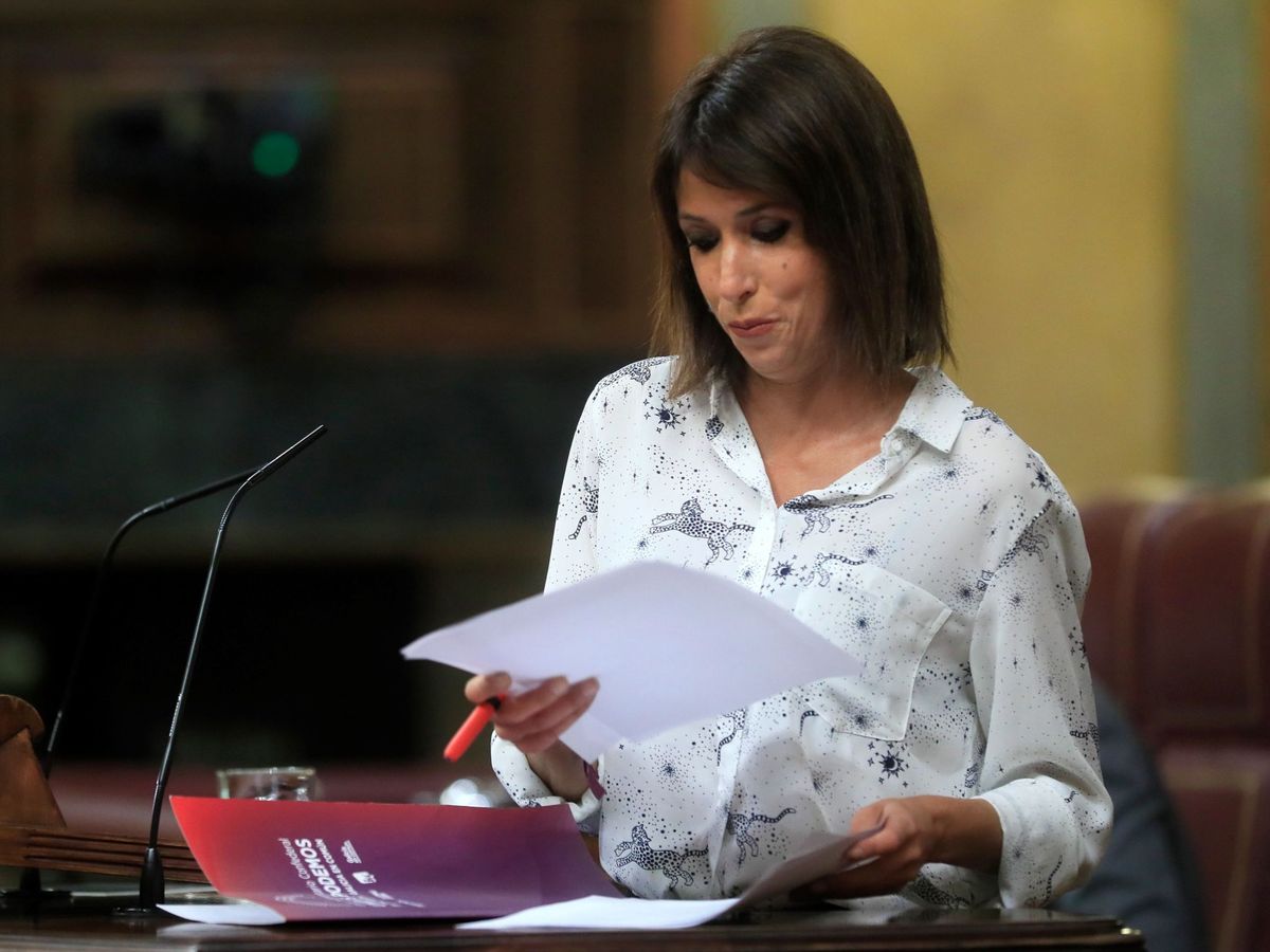 Foto: La diputada de Unidas Podemos Martina Velarde. (EFE)