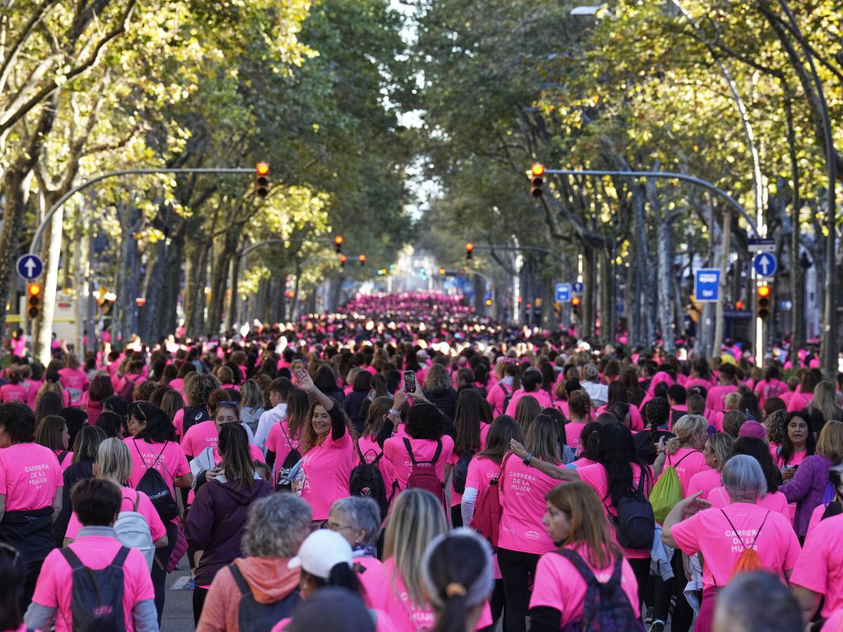 Foto: Vista de la Cursa de la Dona de Barcelona, 2022. (EFE/Alejandro García)