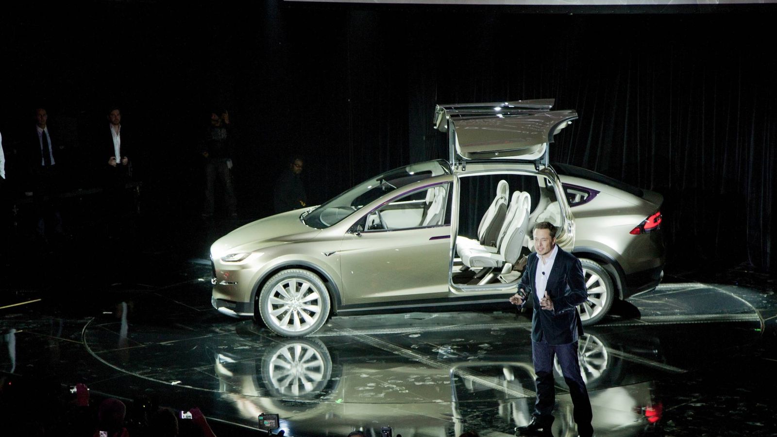 Foto: Elon Musk en la presentación del Model X