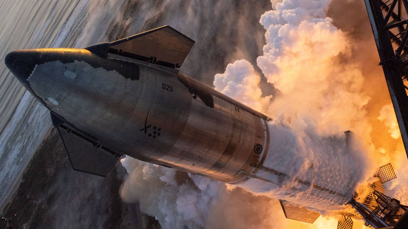 Foto: Lanzamiento del Starship. (SpaceX)