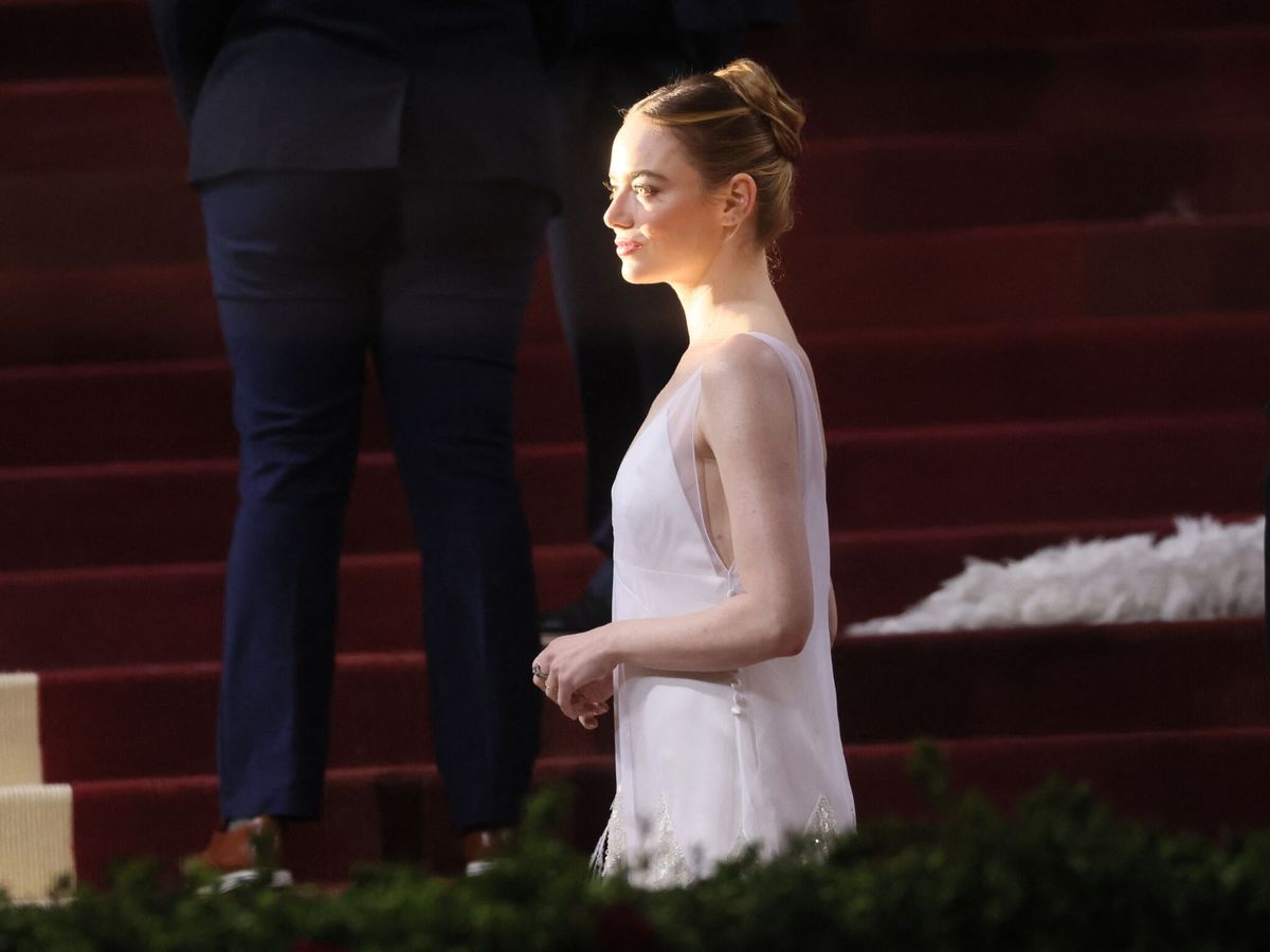 Foto: Emma Stone, en la gala Met. (Reuters/Brendan Mcdermid)