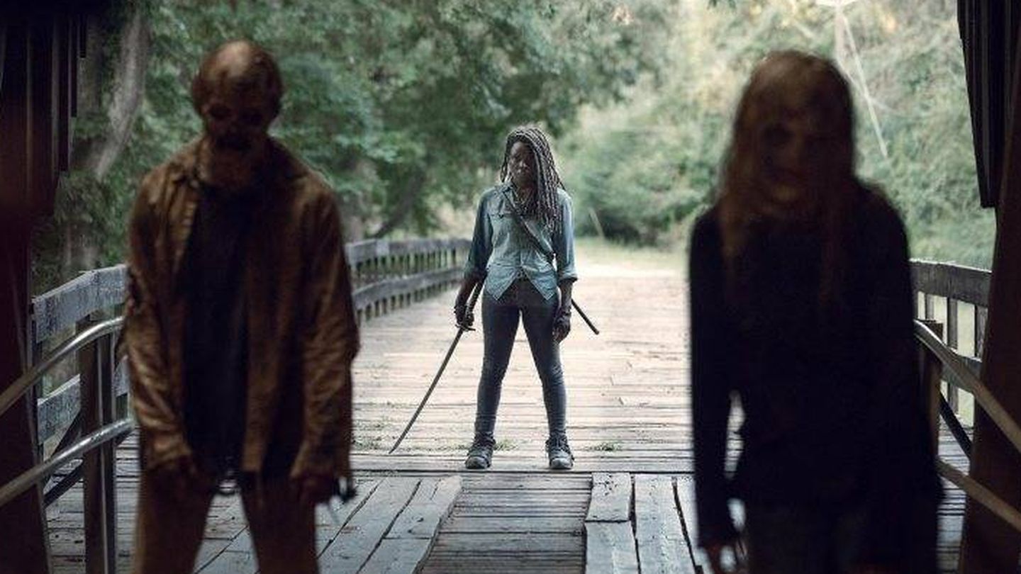 Michonne en los nuevos capítulos de 'The Walking Dead'. (AMC)