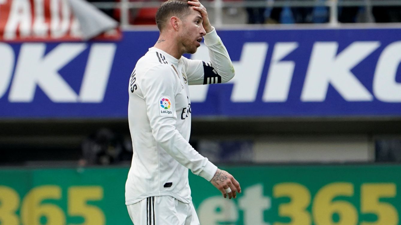 El rapapolvo de Sergio Ramos tras la derrota del Real Madrid ante el Eibar