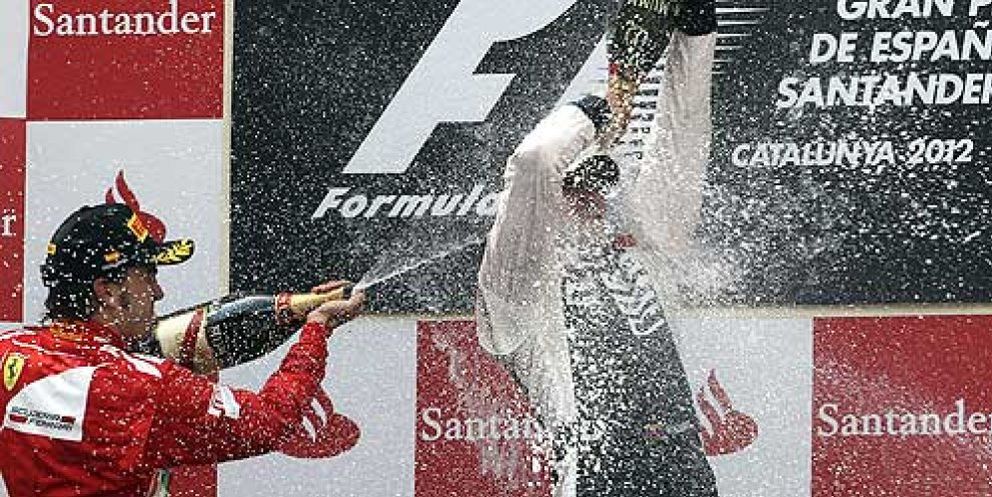 Foto: Maldonado gana el GP de España seguido de un Alonso que se coloca colíder del Mundial