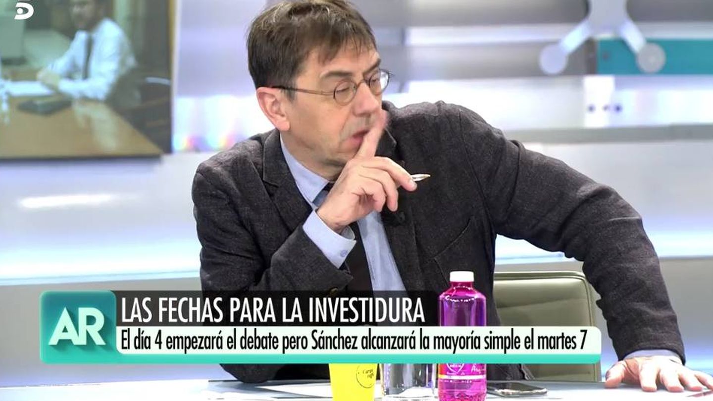 Juan Carlos Monedero. (Captura de Mediaset)