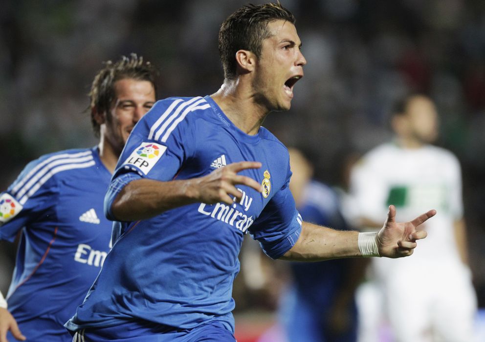 Foto: Ronaldo celebra el penalti que da la victoria al Madrid. (Reuters)