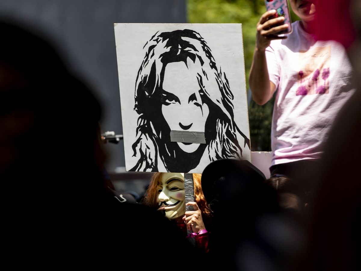 Foto: Manifestación ayer a favor de Britney en Los Ángeles. (EFE)