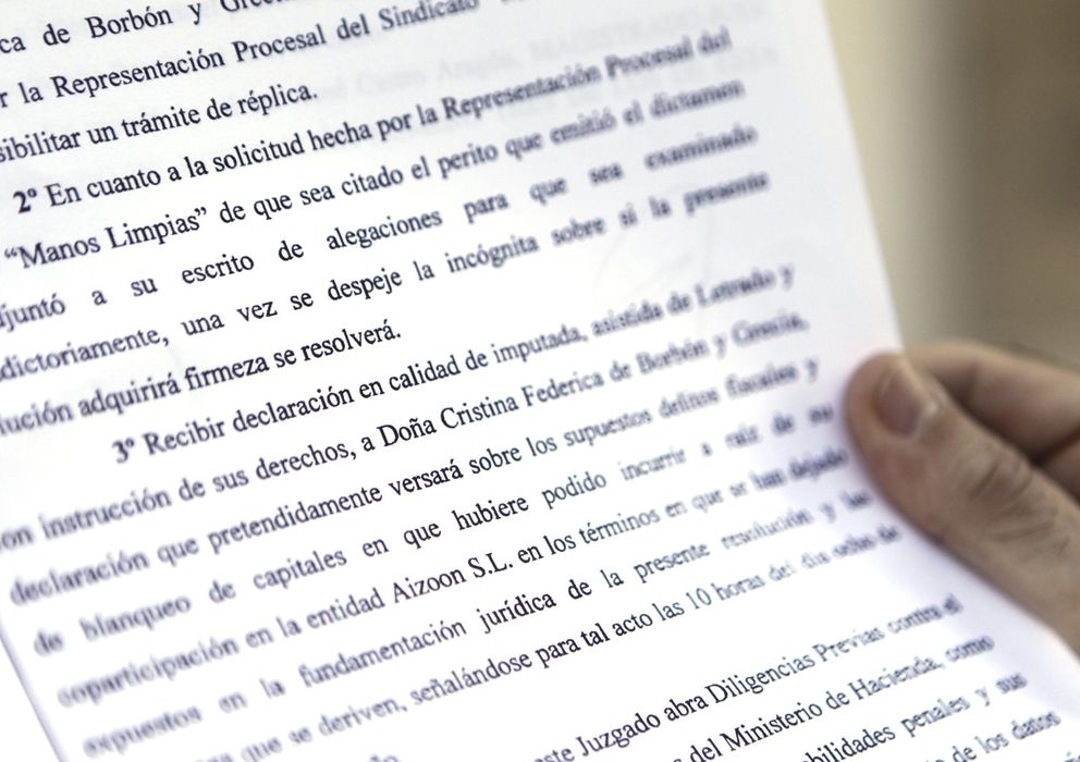 Foto:  El juez Castro ha citado a declarar como imputada a la infanta Cristina. (EFE)