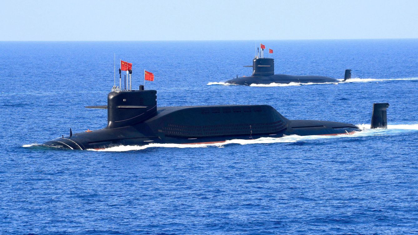 Foto: Submarino de misiles balísticos de propulsión nuclear tipo 094a clase jin del PLA. (Reuters) 