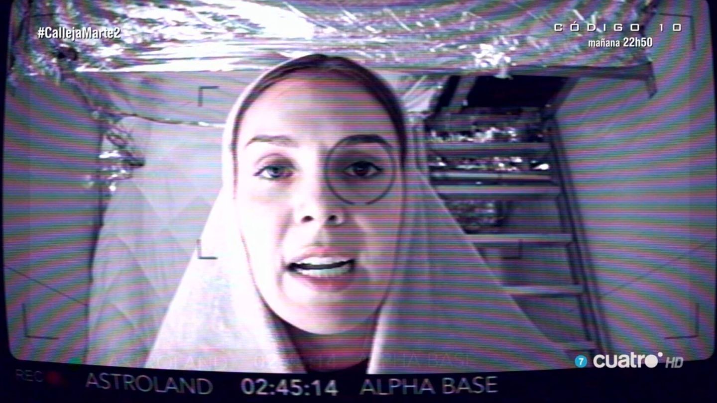 Inés Hernand, en el simulacro de Marte de 'Planeta Calleja'. (Mediaset)