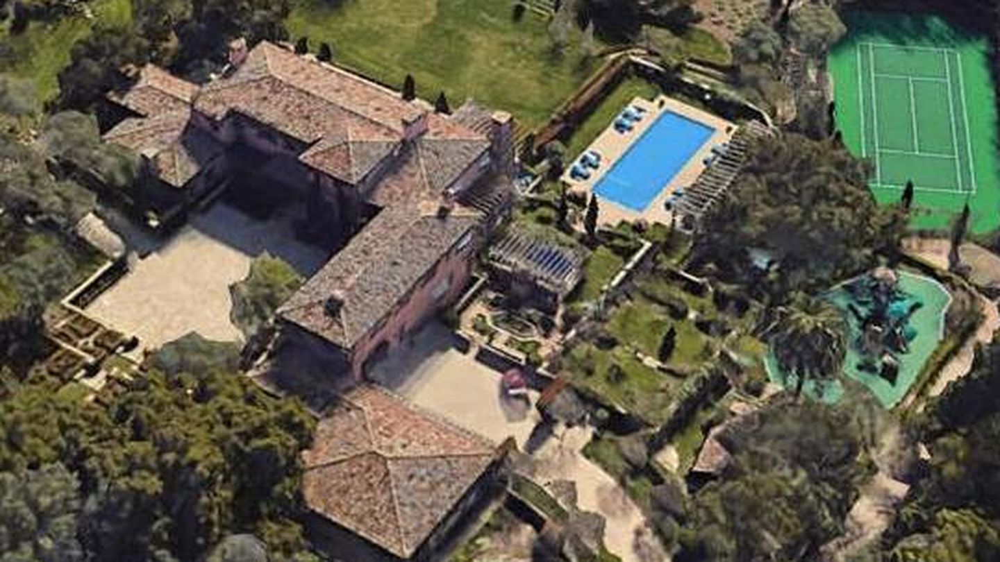 La mansión e Meghan y Harry en California. (Google Earth)