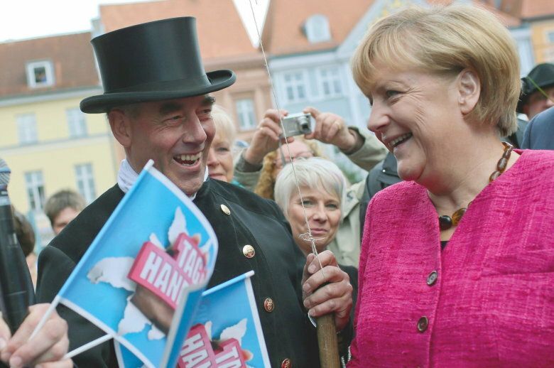 Merkel at the final election campaign