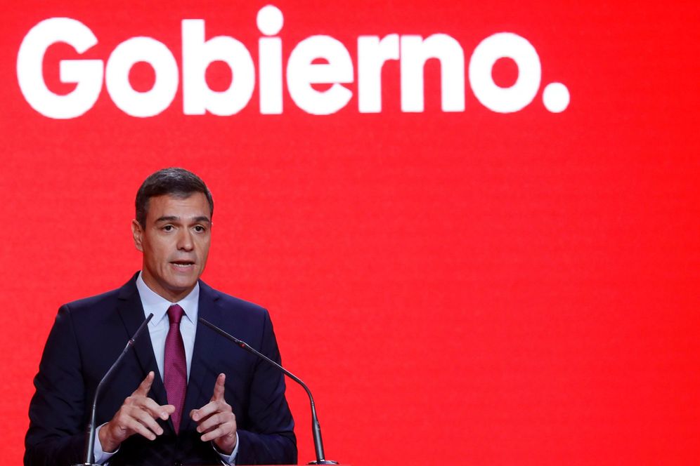 Foto: Pedro Sánchez, este 30 de septiembre, en la presentación de la precampaña del PSOE para el 10-N, en Madrid. (EFE)