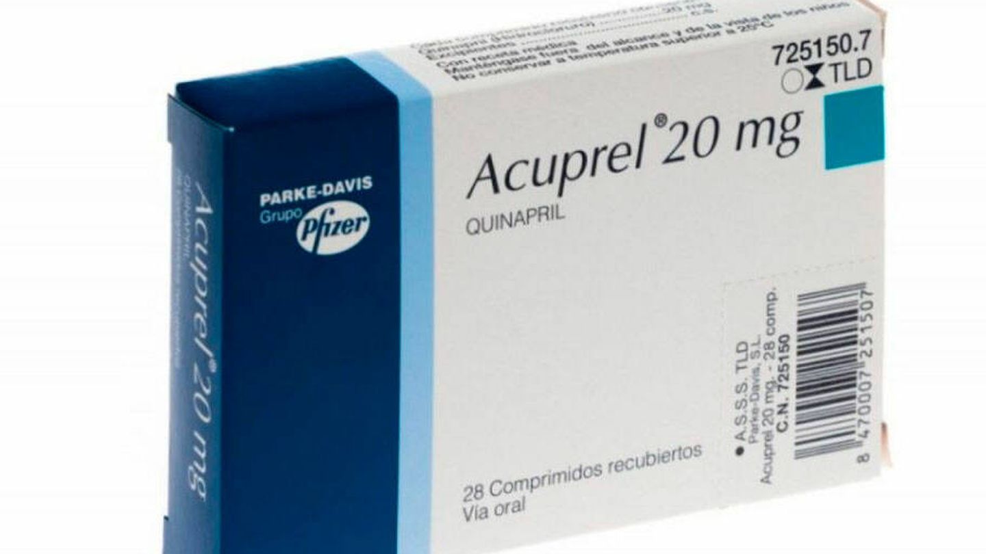 El medicamento retirado es Acuprel en varias presentaciones (Laboratorio Pfizer)