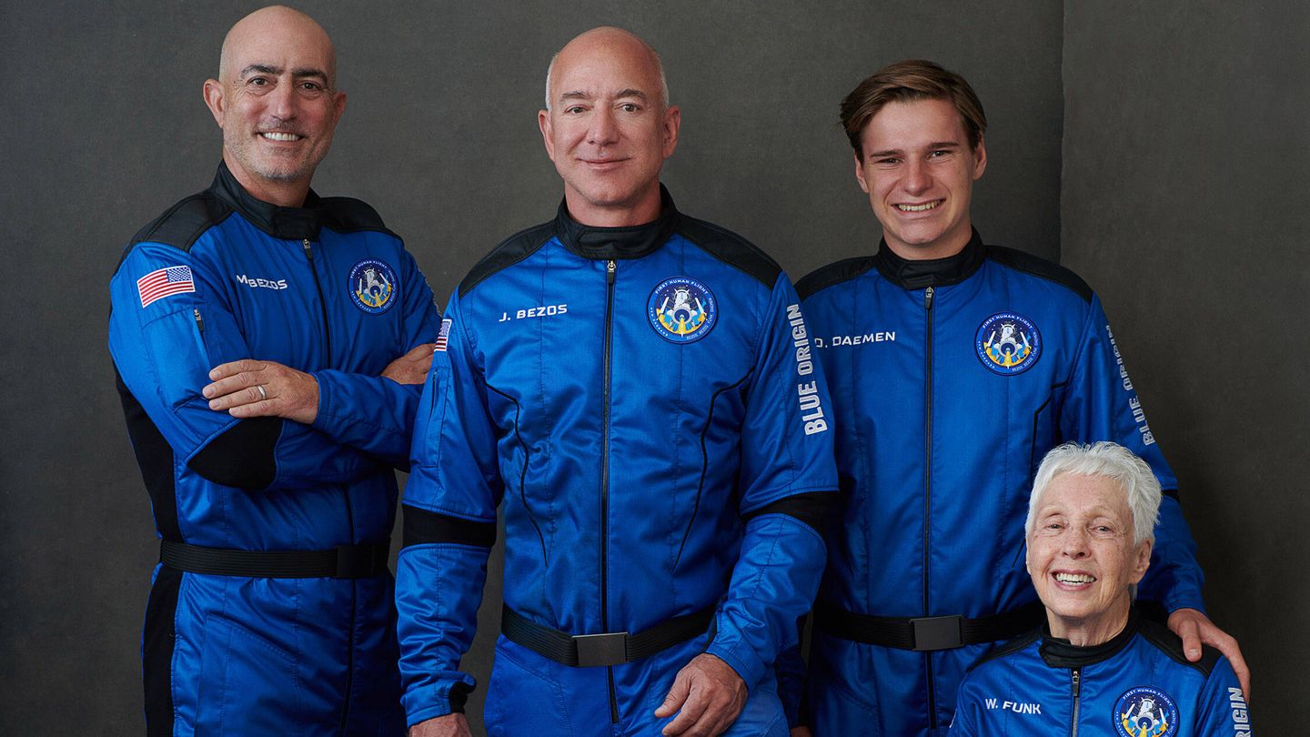 La tripulación del New Sephard (Fuente: Blue Origin) 