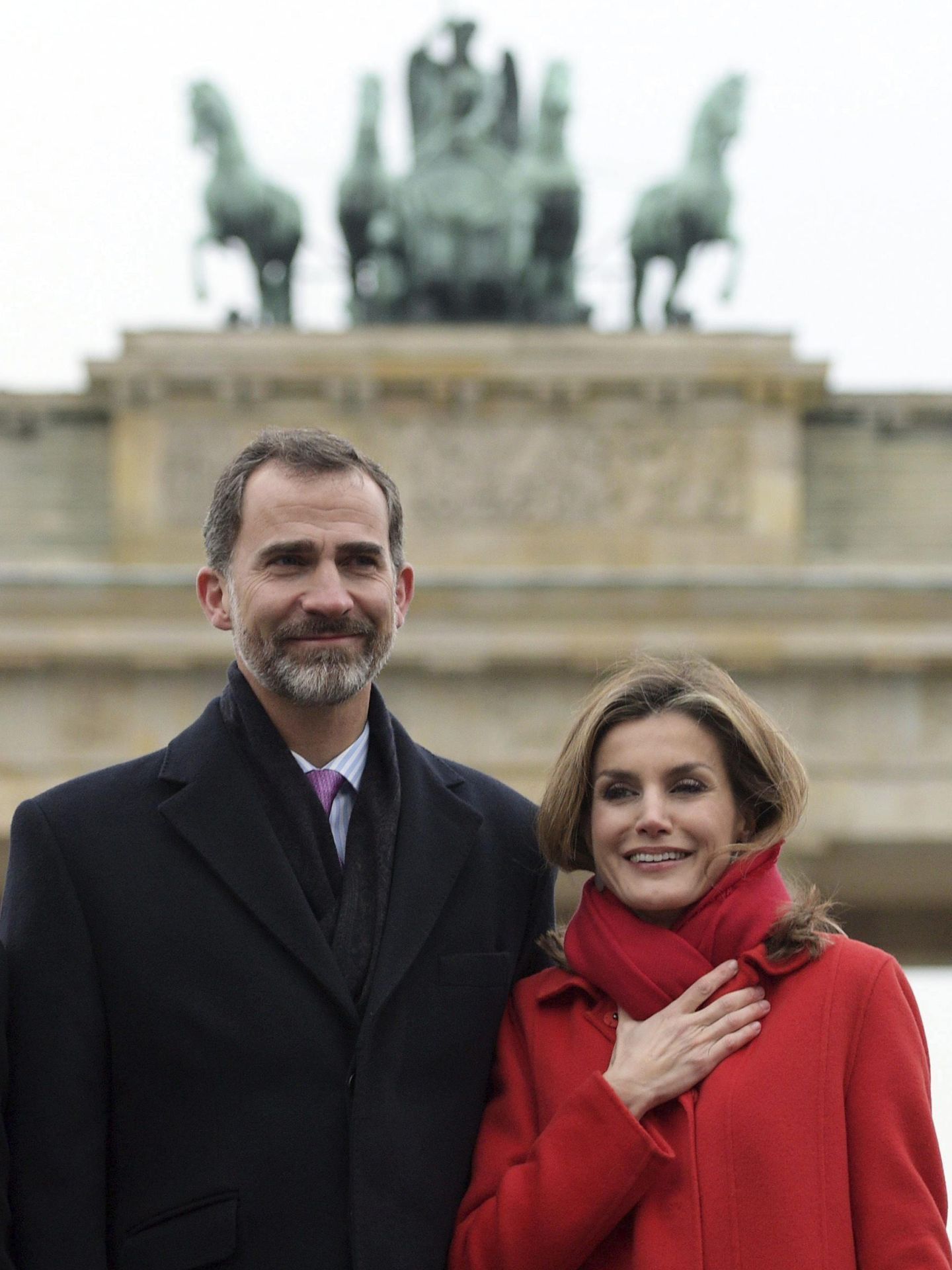 Los Reyes, en su última visita conjunta a Alemania, en 2014. (EFE/Rainer Jensen)