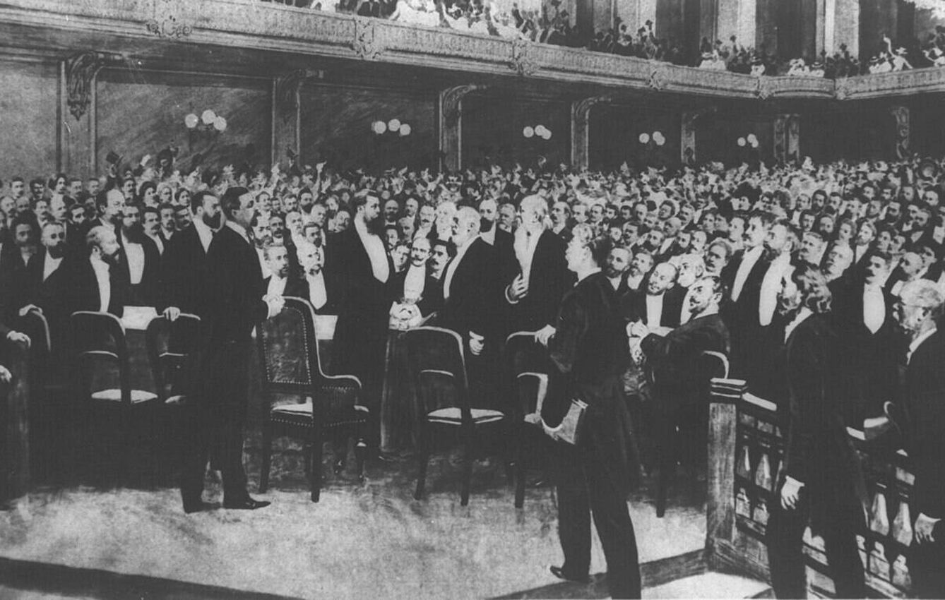 El Congreso de Basilea de 1897. (Photography Dept. Goverment Press Office)