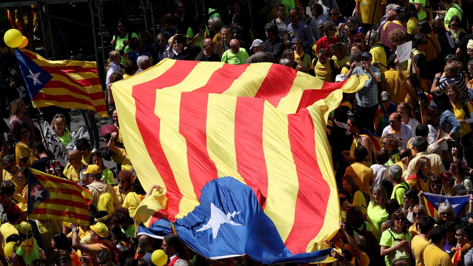 Foto: Manifestación independentista en Barcelona. (Reuters)