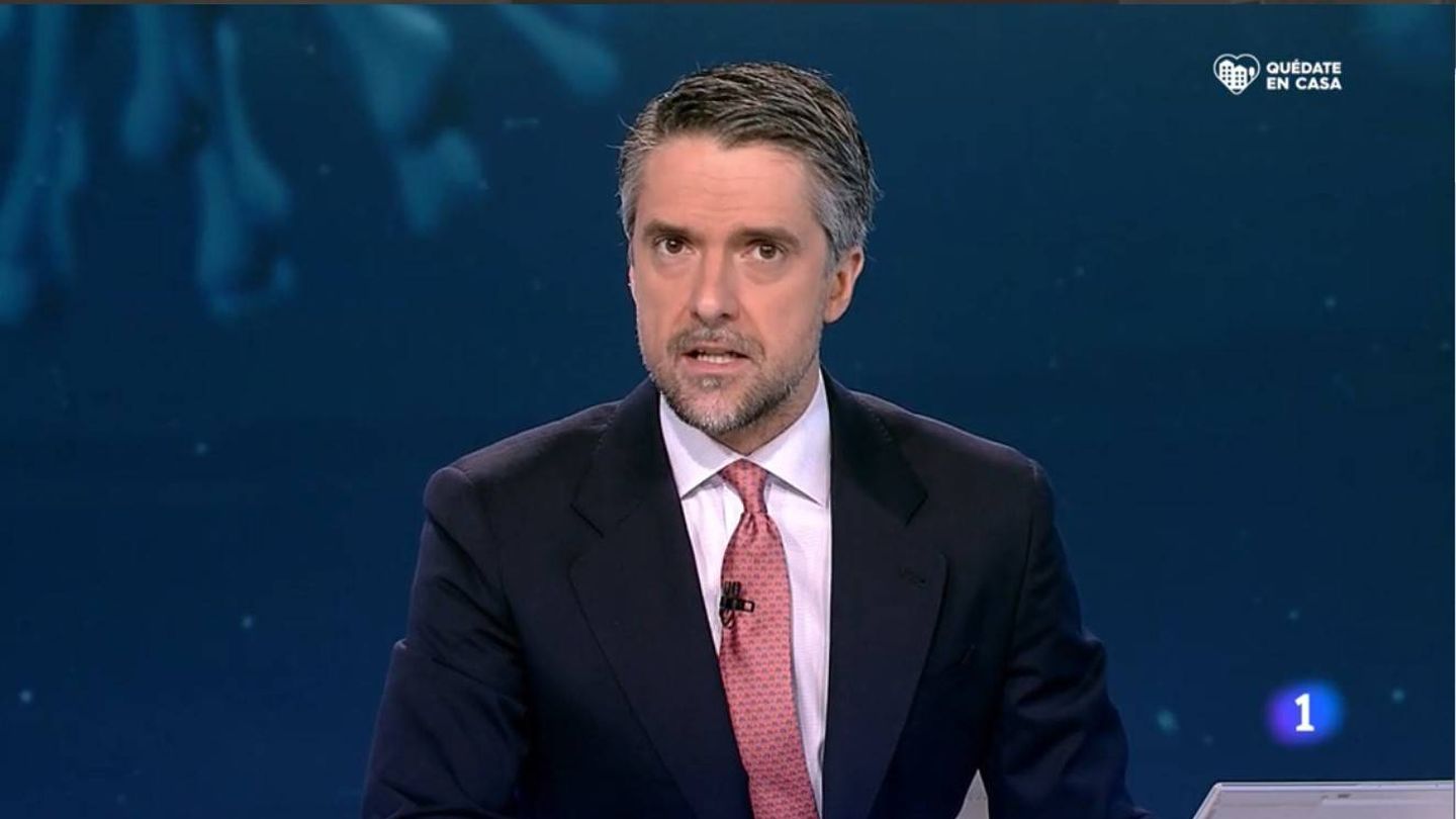 Carlos Franganillo, presentador del 'Telediario 2'. (TVE)