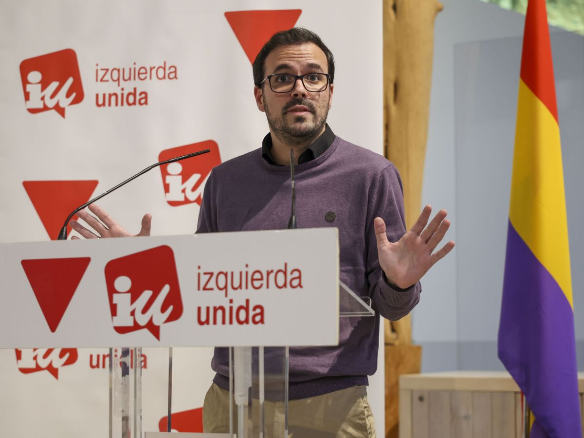 Foto: El todavía coordinador de IU, Alberto Garzón. (EFE/Kiko Huesca)