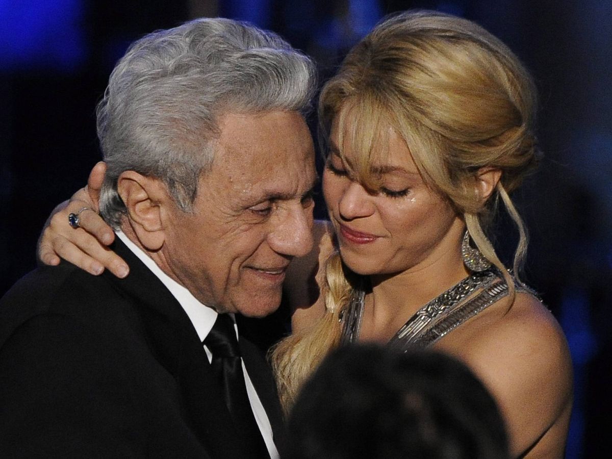 Foto: Shakira junto a su padre, William Mebarak, en una imagen de archivo. (EFE)