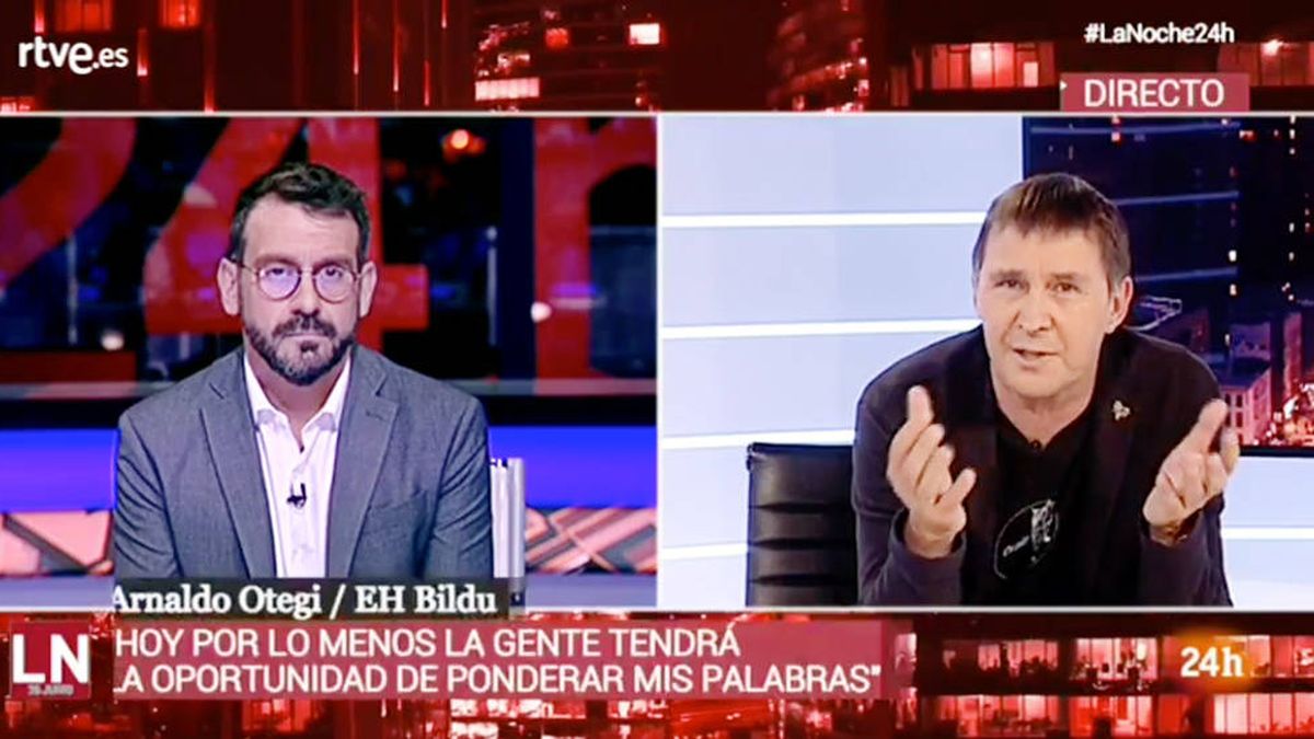 Un Arnaldo Otegi en estado puro elude condenar el terrorismo de ETA en TVE