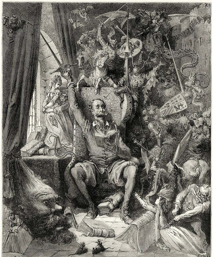Foto: Ilustración del Quijote de Doré.