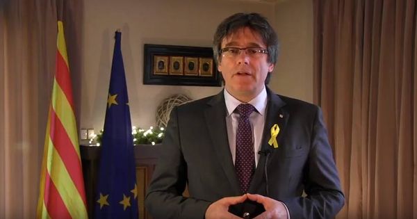 Foto: Imagen del mensaje de Año Nuevo de Carles Puigdemont.