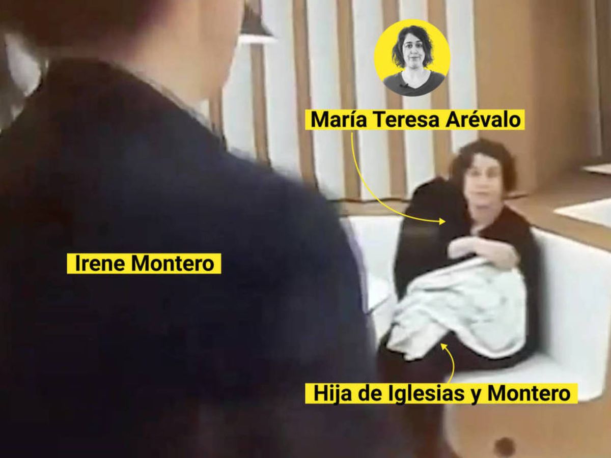 Foto: Irene Montero y María Teresa Arévalo, en un 'frame' de un programa de televisión. (EC)