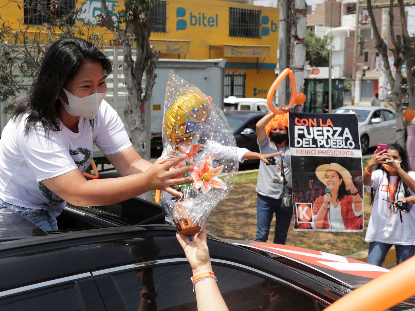 La candidata presidencial peruana Keiko Fujimori durante el mitin de cierre de campaña, en Lima. (Reuters)