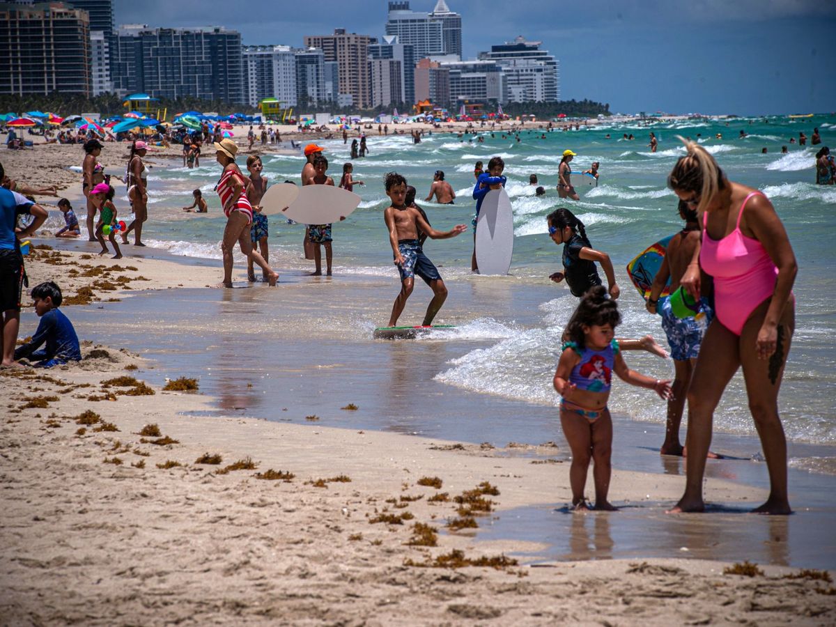 Foto: Una playa en Miami. (EFE)