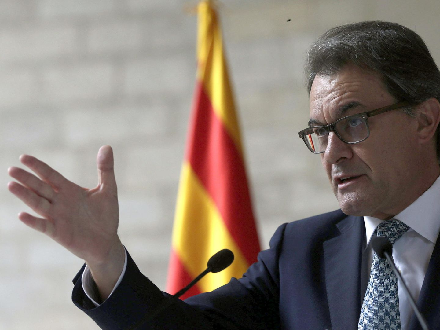 Imagen de archivo del expresidente catalán Artur Mas del anuncio de la consulta soberanista del 9-N. (EFE)