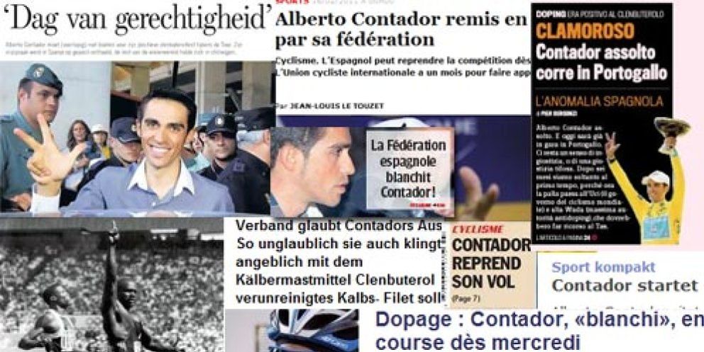 Foto: La prensa internacional clama contra la absolución de Contador