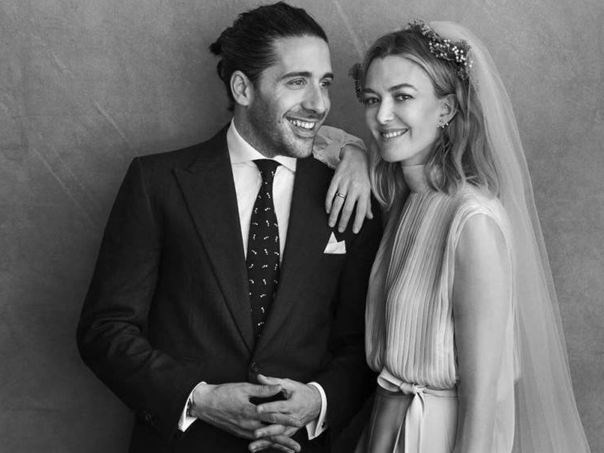 Foto: Carlos Torretta y Marta Ortega, en su boda. (Peter Lindbergh)