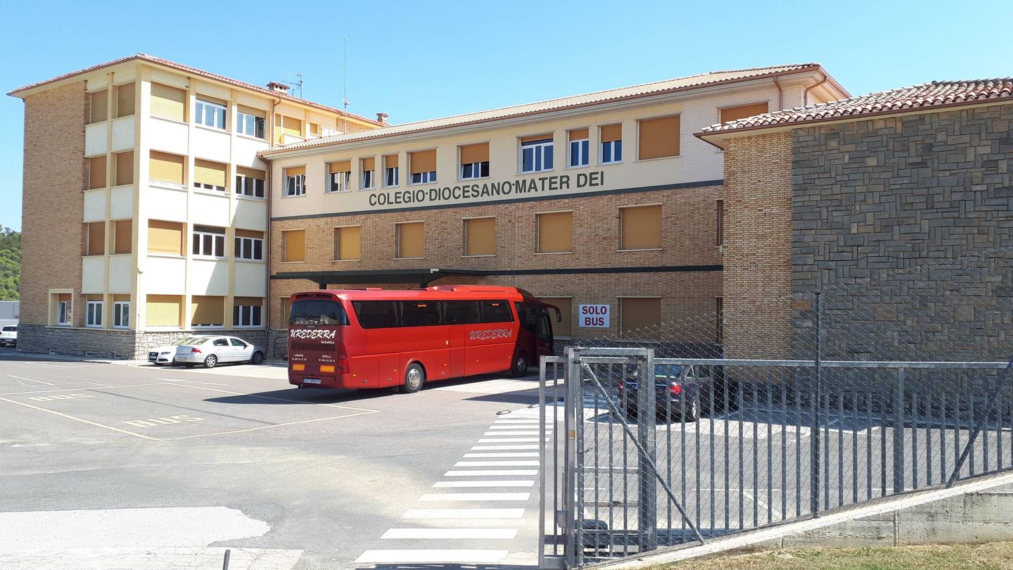 Colegio Mater Dei de Ayegui, el único centro escolar de la localidad navarra. (EC)