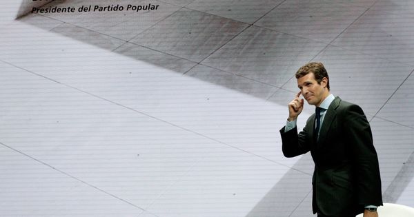 Foto: El presidente del PP, Pablo Casado, en Valencia. (EFE)