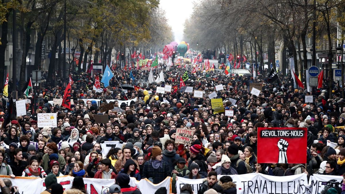 Las marchas contra la reforma de Macron reúnen a 806.000 personas en Francia