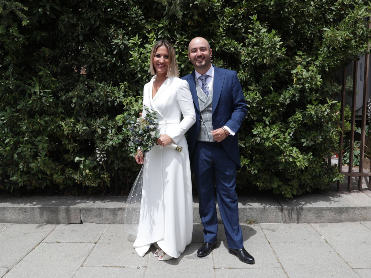 Foto: Aaron Guerrero y Salomé Gadea en su boda. (Gtres)