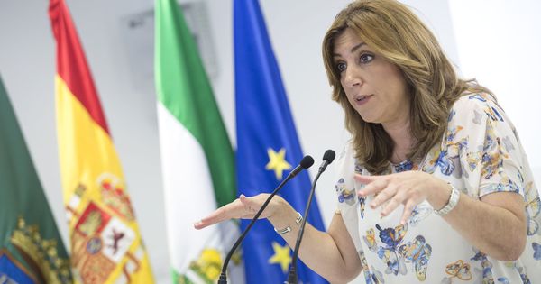 Foto: La presidenta de la Junta, Susana Díaz, en Vélez-Málaga este 15 de junio. (EFE)