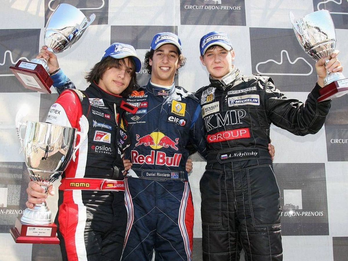 Foto: Roberto Mehri y Daniel Ricciardo fueron grandes rivales en la Fórmula Renault. (robertomerhi)