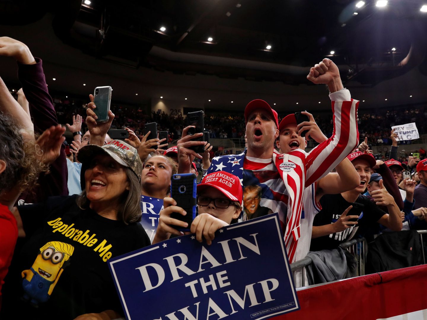 Partidarios de Donald Trump en Rochester. (Reuters)