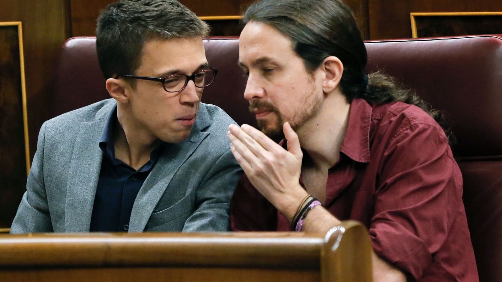 Foto: Iñigo Errejón y Pablo Iglesias en el Congreso. (EFE)