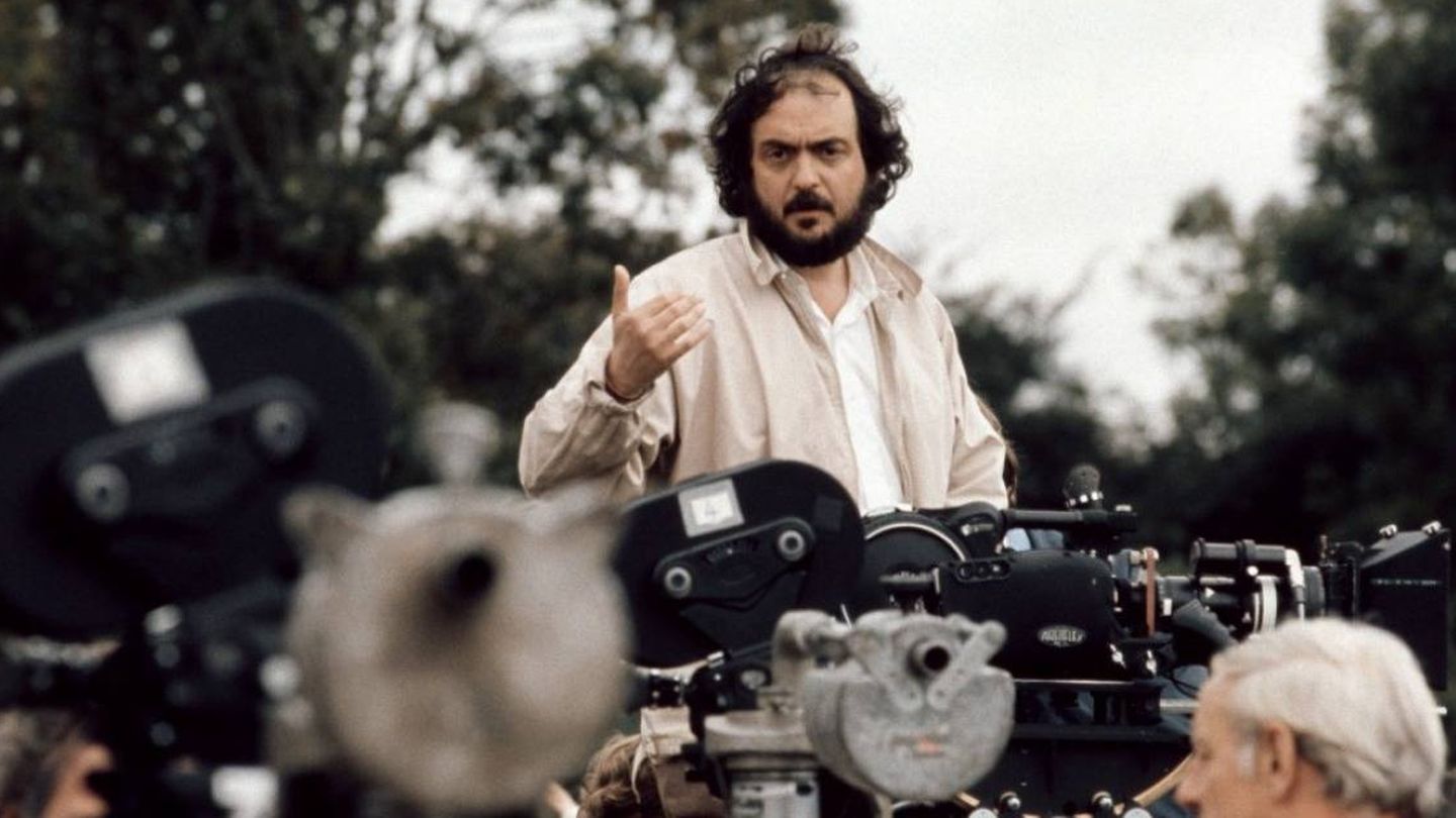 Stanley Kubrick, en pleno rodaje. (Movistar)