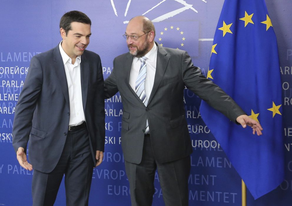 Foto: Alexis Tsipras junto a Martin Schulz en una imagen de archivo (EFE)