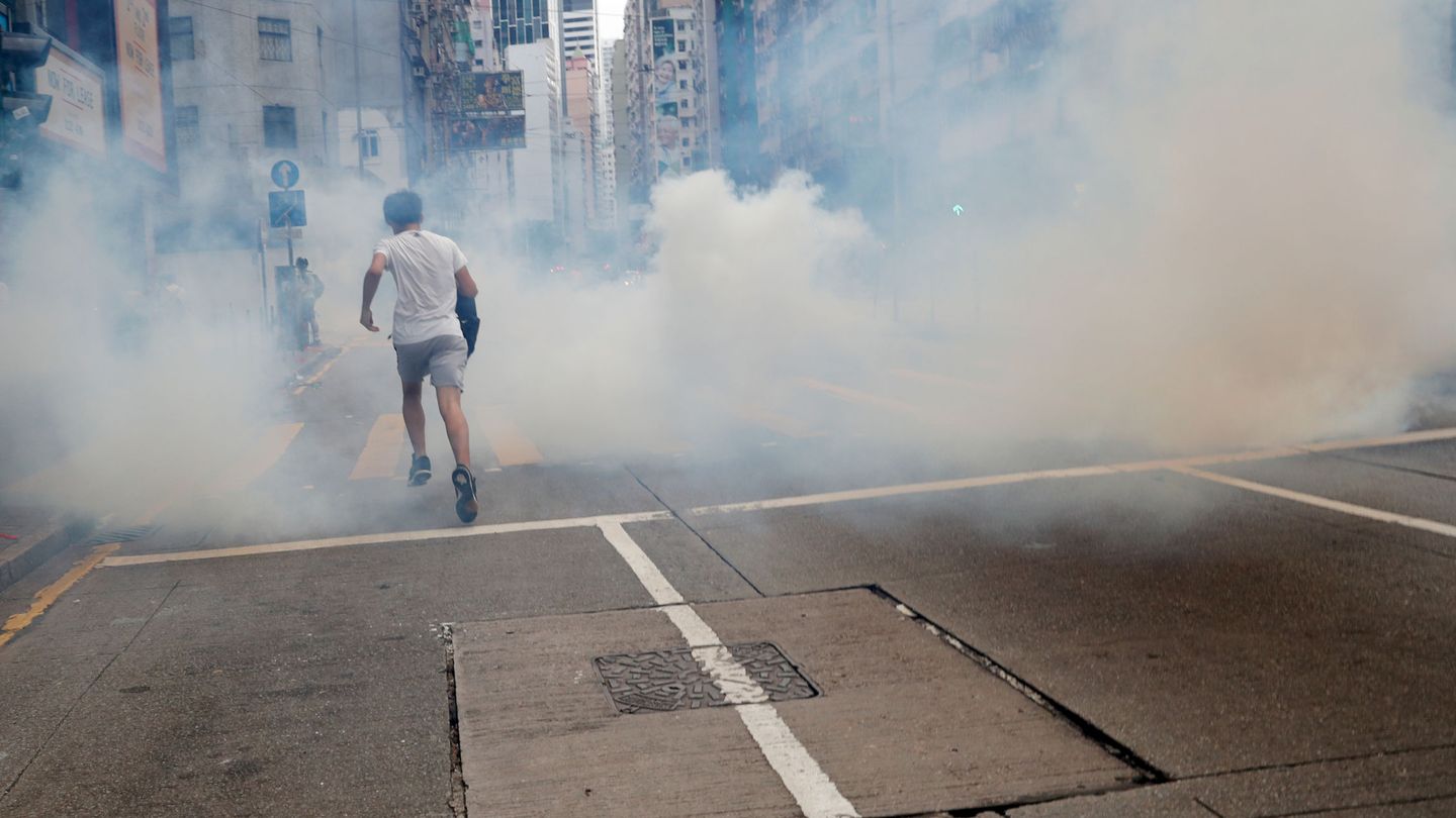 Protestas en Hong Kong, hoy. (Reuters)
