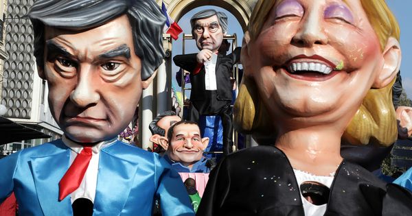Foto: Figuras de Fillon y Le Pen (Reuters)