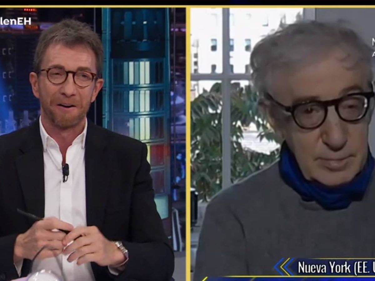 Foto: Pablo Motos y Woody Allen, en 'El hormiguero'. (Antena 3).