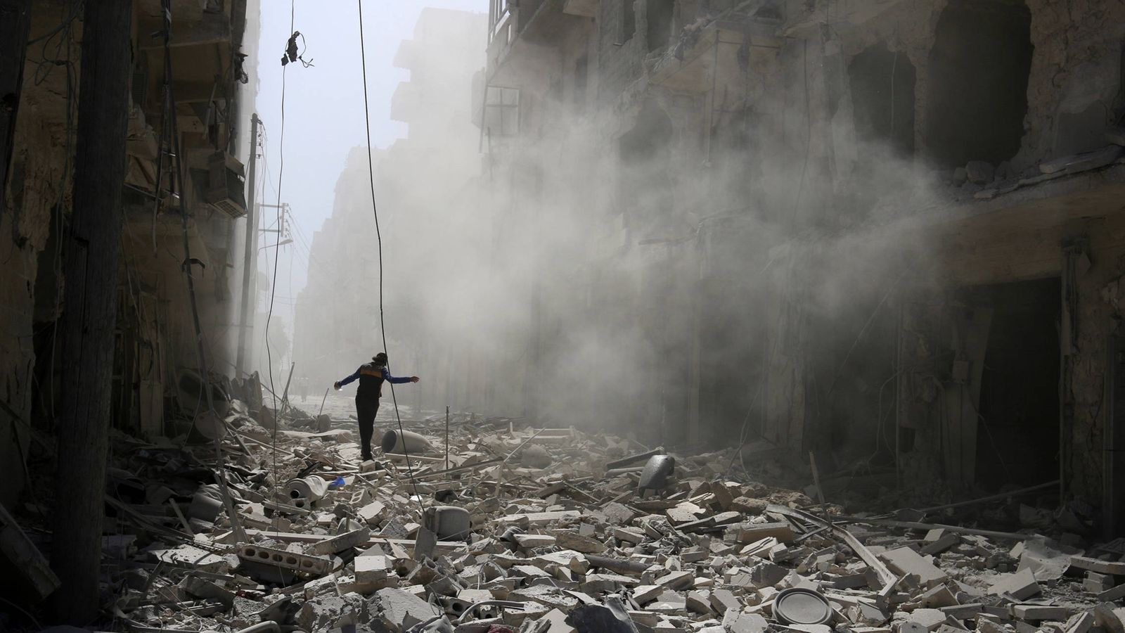 Foto: Imagen del barrio de al-Qaterji, en Alepo. (Reuters)
